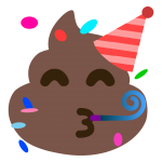 face-with-party-horn-and-party-hat-pile-of-poo-1000.png