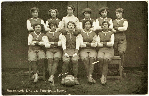 Bolckow Vaughan Ladies’ Football Team who attracted large crowds to Ayresome Park during the F...jpg